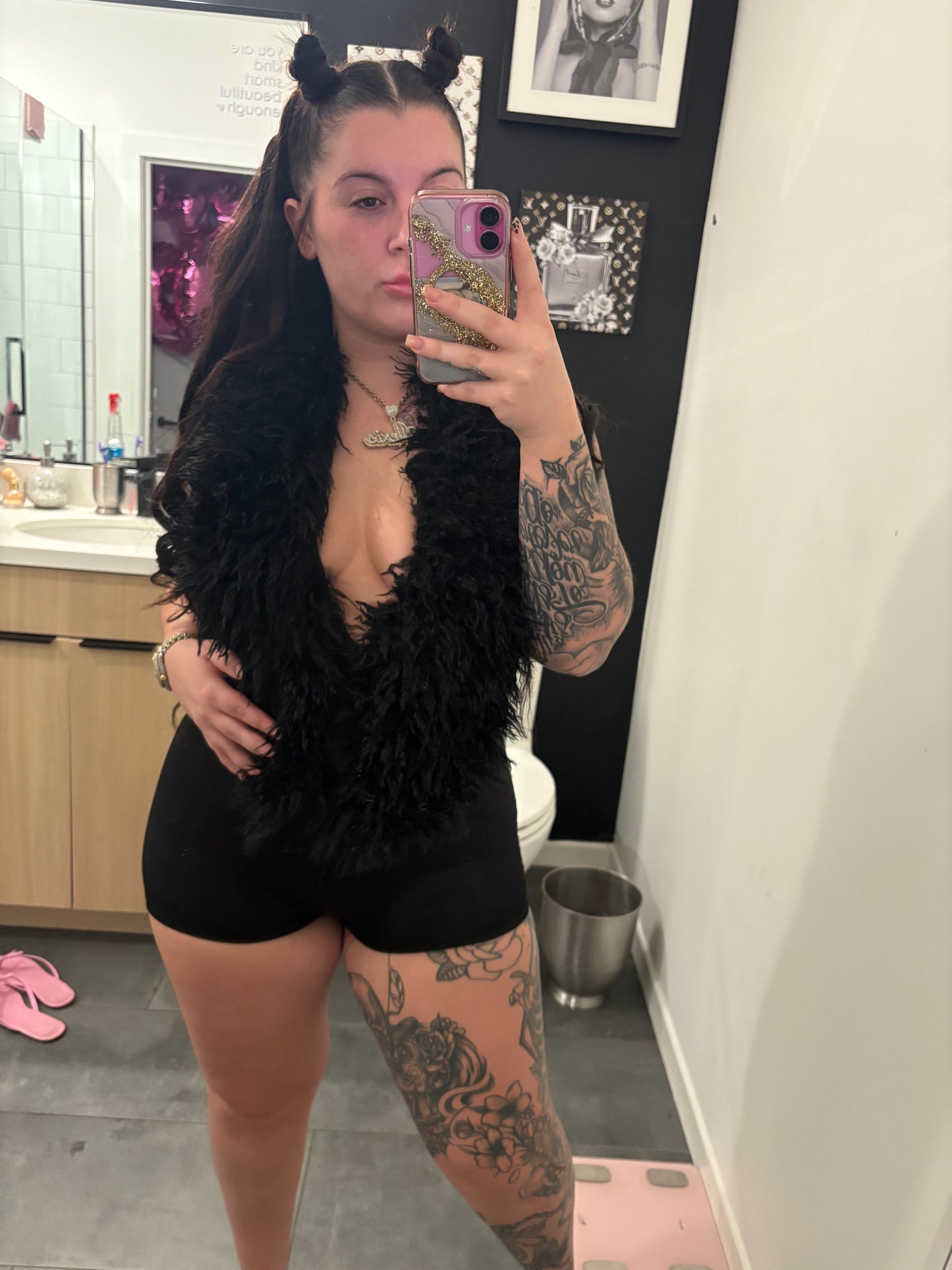 Fur Body suit